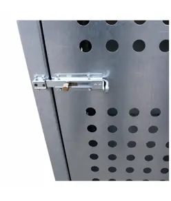 Armadio in acciaio zincato per stoccaggio di 12 bombole.