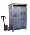 Armadio in acciaio zincato per stoccaggio di 12 bombole.