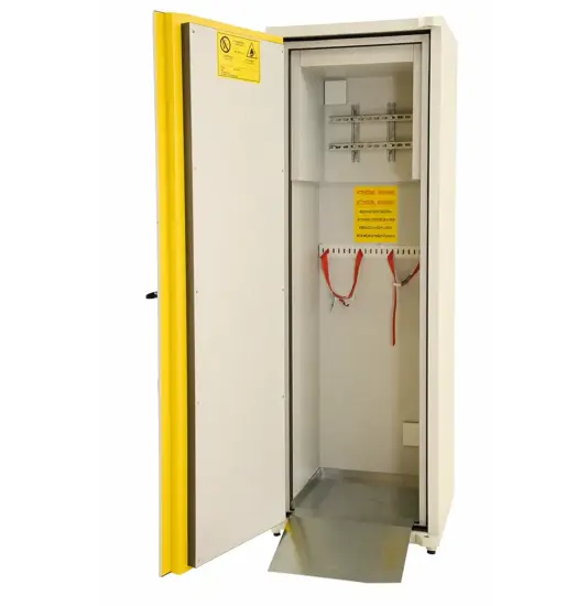 Armadio per 2 bombole di gas da 50 litri compressi certificati per interno