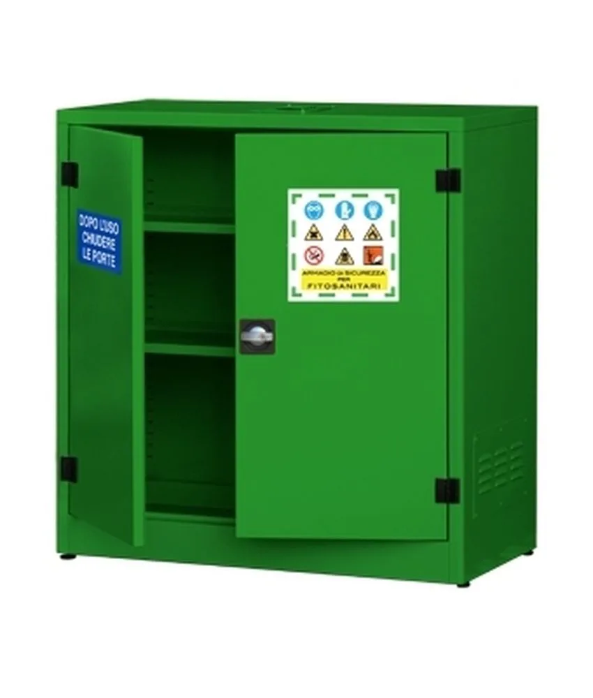 Armadio per fitofarmaci e pesticidi a due ante., Serie componibile - Dimensioni mm. 1075 x 450 x h 1100