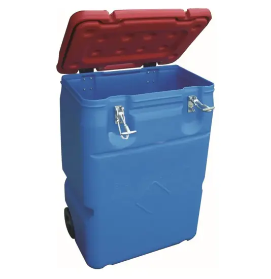 Box carrellato in polietilene  omologato per il trasporto ADR