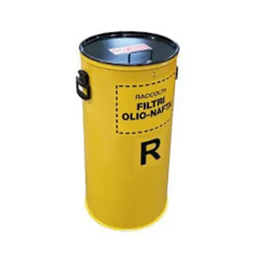 Contenitore per filtri olio usati