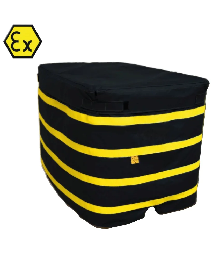 Copertura riscaldante cisterne, omologata Atex - camicia in teflon/poliestere - fibbie regolabili