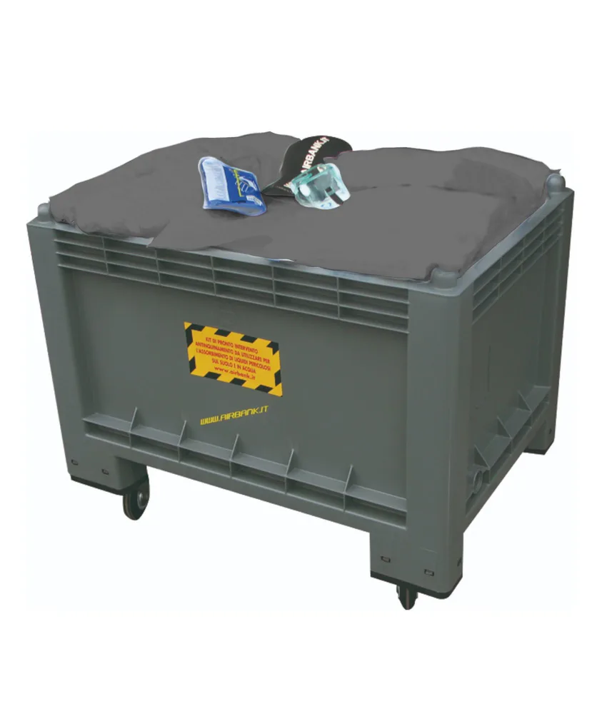 Kit assorbenti industriali 'Universal', assorbimento lt. 153 - dimensioni carrello 1000x700xh790 mm