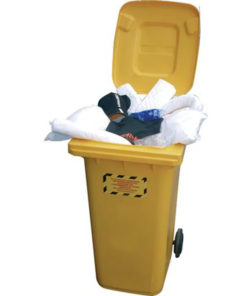 Kit di assorbenti Chem, in varie forme - per liquidi chimici aggressivi - assorbimento lt. 116