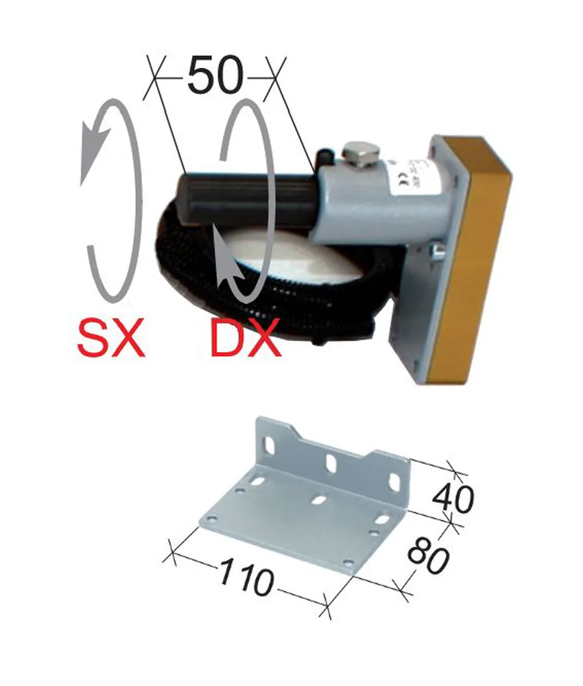 Kit per microinterruttore di sicurezza, Ancoraggio universale