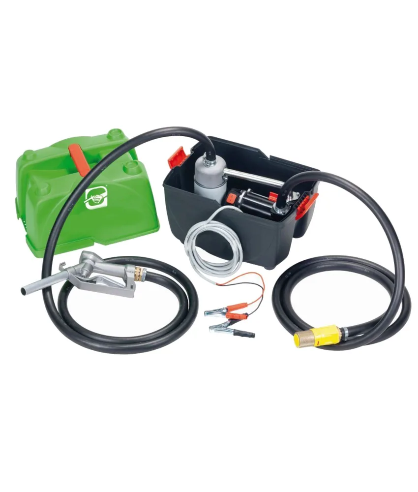 Kit rifornimento gasolio con pompa di travaso, autoadescante - pistola manuale