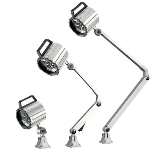 Lampada a led orientabile per macchine utensili