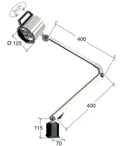 Lampada a led per macchine utensili