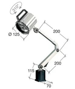 Lampada a led per macchine utensili