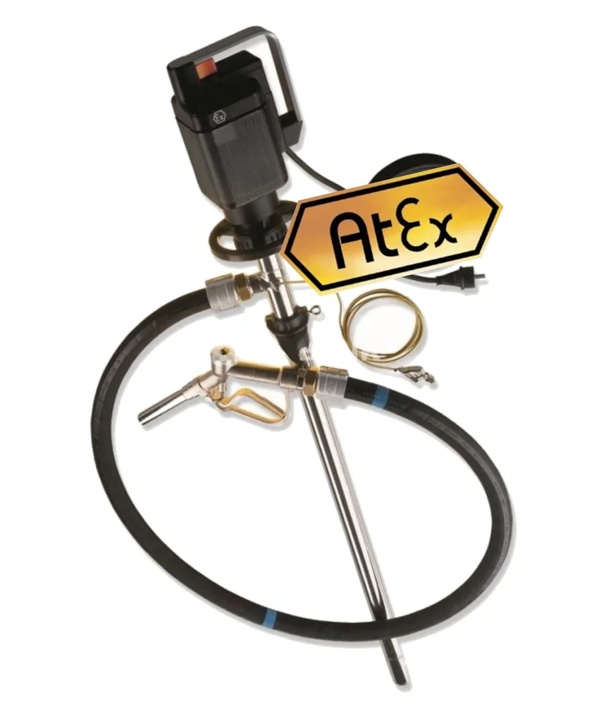 Pompa Atex con motore elettrico, AISI 316 - per prodotti infiammabili