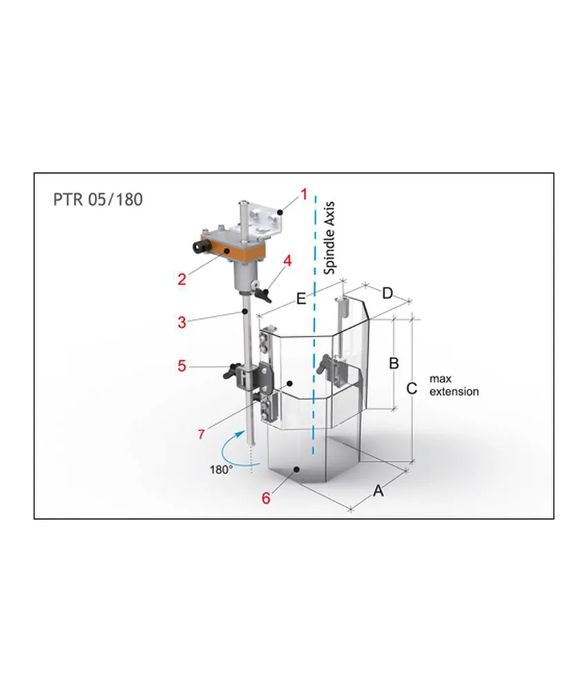 Riparo telescopico per Trapani a colonna