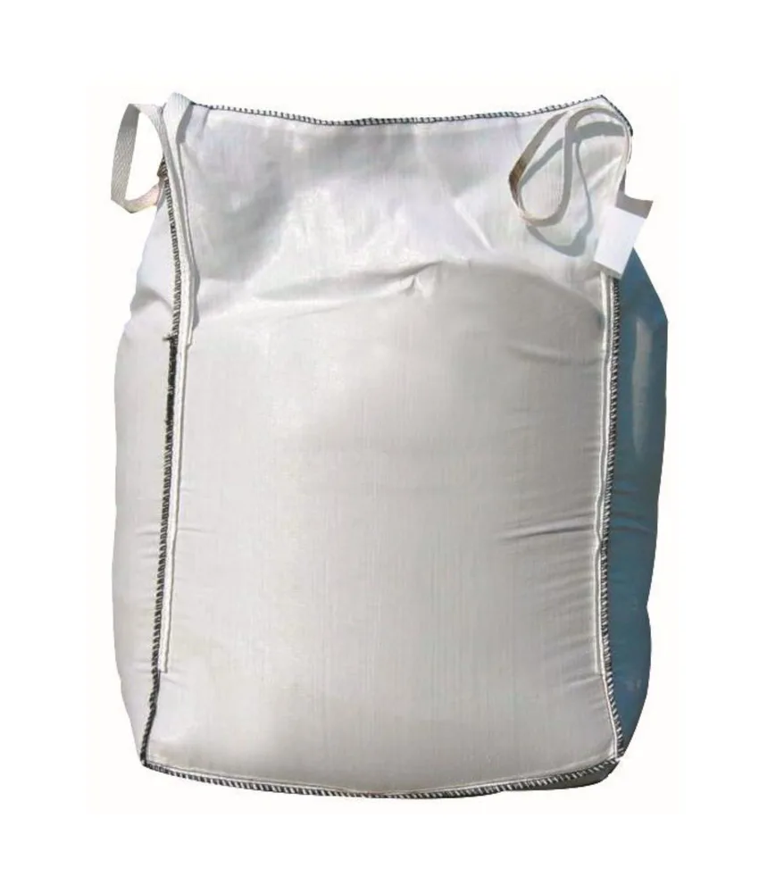 Sacco big bag per materie prime e rifiuti non pericolosi, Polietilene - 4 cinghie di sollevamento - liner in PE - apertura a caramella