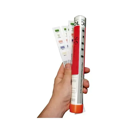 strisce per identificazione prodotti chimici