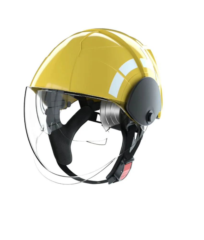 Casco antincendio per Vigili del Fuoco Pab Fire Compact, Calotta in materiale composito - Ampia visiera in policarbonato