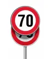 Pannello per copertura/sostituzione temporanea dei cartelli stradali tondi