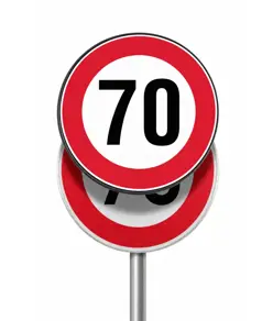 Pannello per copertura/sostituzione temporanea dei cartelli stradali tondi