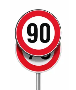 Pannello per copertura/sostituzione temporanea dei cartelli stradali tondi