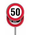 Pannello per copertura/sostituzione temporanea dei cartelli stradali tondi