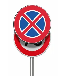 Pannello per copertura/sostituzione temporanea dei cartelli stradali tondi