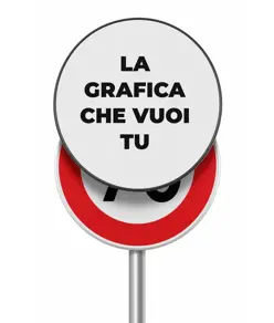 Pannello per copertura/sostituzione temporanea dei cartelli stradali tondi