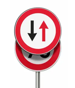 Pannello per copertura/sostituzione temporanea dei cartelli stradali tondi