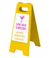 Cavalletto segnaletico personalizzato
