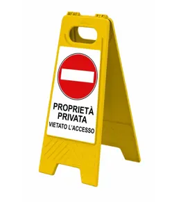Cavalletto segnaletico personalizzato