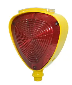 Lampeggiatore led con batteria e pannello solare  per paletti o transenne codice ZEP