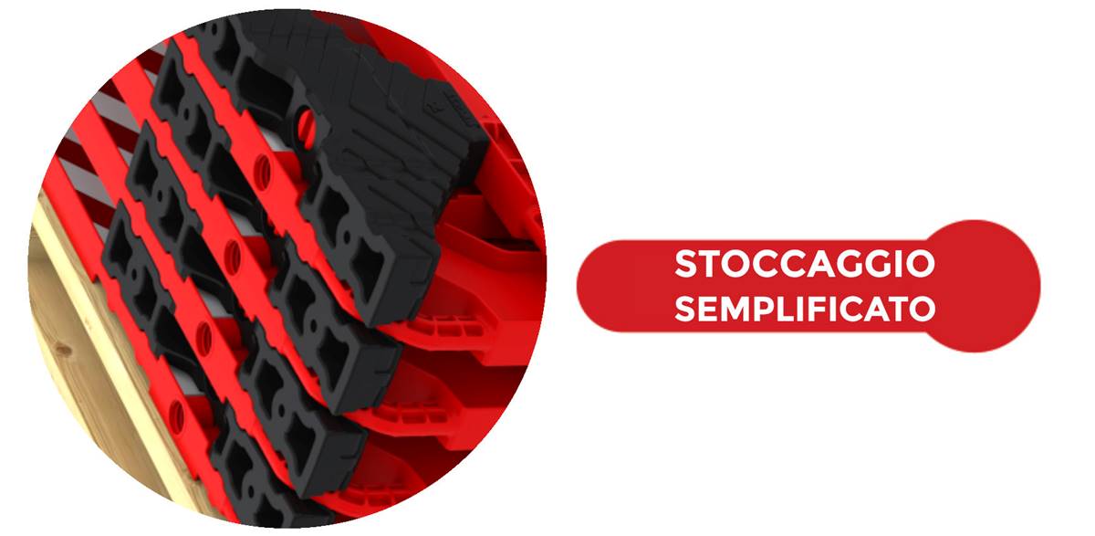 Transenna stradale ZT80150: stoccaggio semplificato