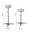Proiettore led 200W con treppiede Proiettore led 200W con treppiede