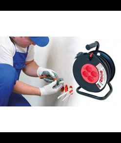 Prolunga elettrica con avvolgicavo