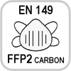 EN 149 : 2009 FFP2 carbon