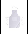 Grembiule lungo bianco in 100 % cotone