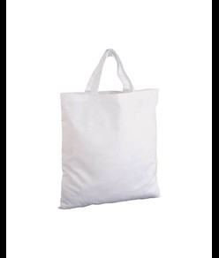 Shopper in cotone 135 g/m2, manici corti Handle