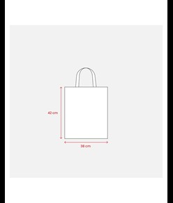 Shopper in cotone 135 g/m2, manici corti Handle