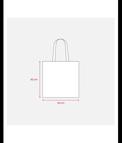 Shopper in cotone, manici lunghi Handle