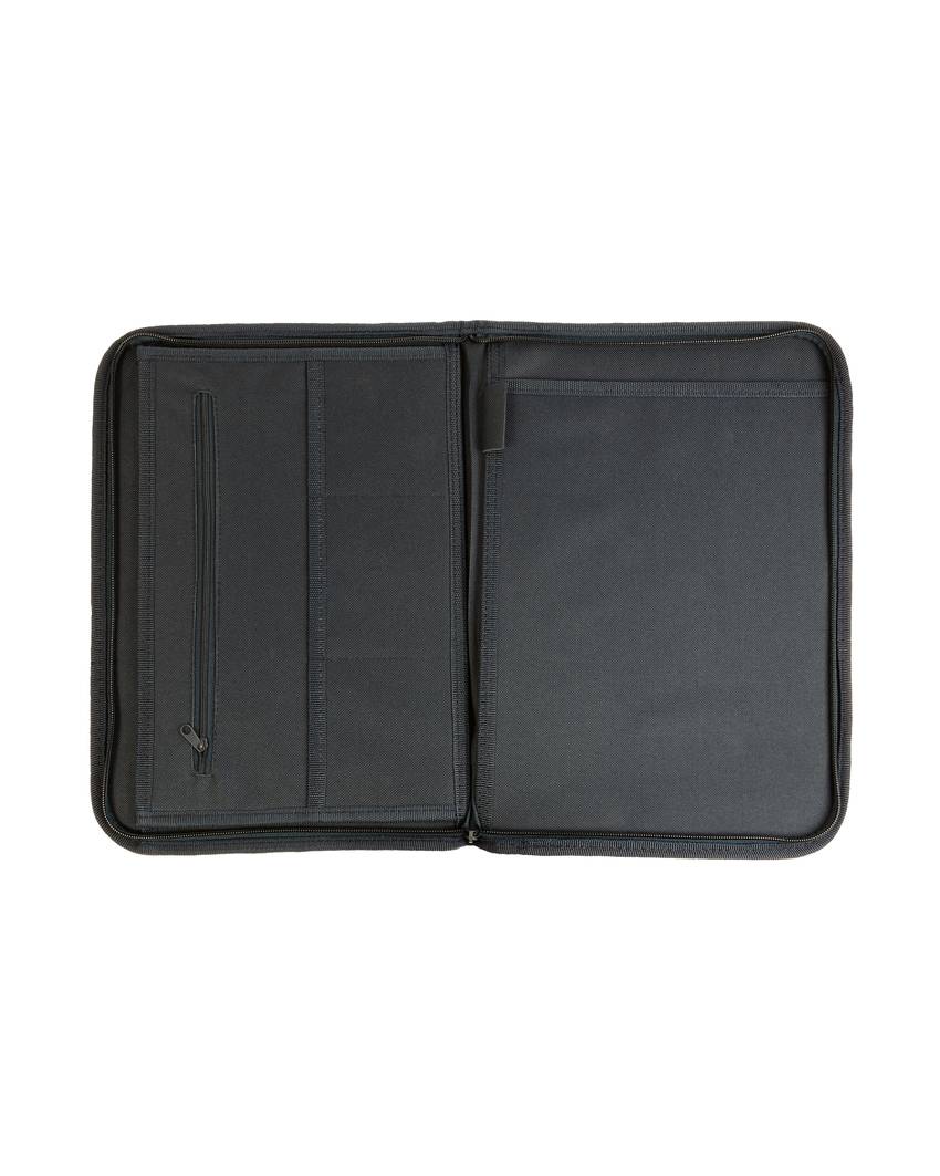 Cartella congresso richiudibile con cerniera, con  6 scomparti interni