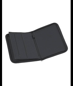 Cartella congresso richiudibile con cerniera, con  6 scomparti interni