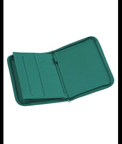 Cartella congresso richiudibile con cerniera, con  6 scomparti interni