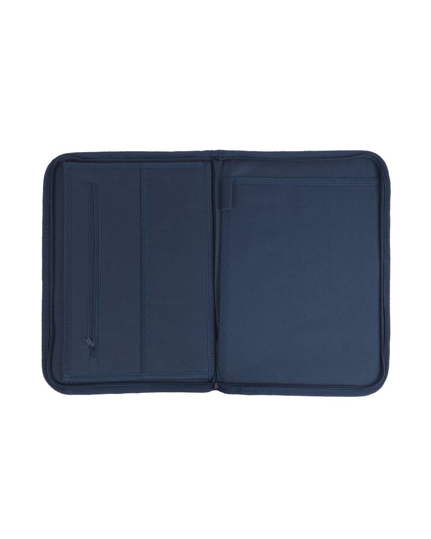 Cartella congresso richiudibile con cerniera, con  6 scomparti interni