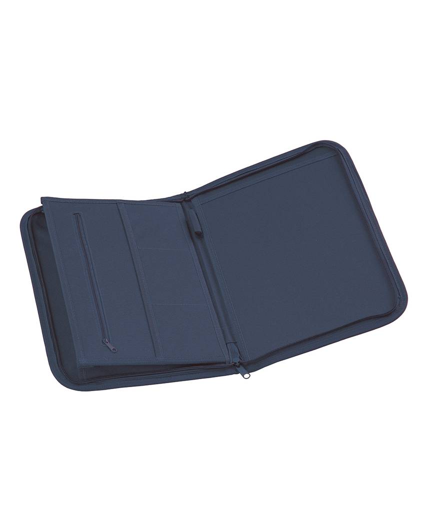 Cartella congresso richiudibile con cerniera, con  6 scomparti interni