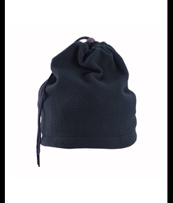 Fascia scalda-collo in polar, trasformabile in cappello regolazione con cordino