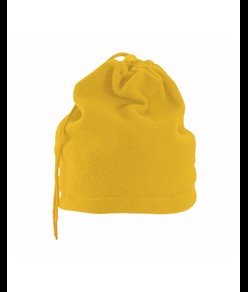 Fascia scalda-collo in polar, trasformabile in cappello regolazione con cordino