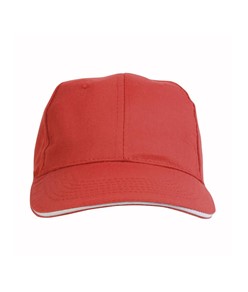 Cappellino in cotone/polyester, 6 pannelli con visiera sandwich Cappellino in cotone/polyester, 6 pannelli con visiera sandwich