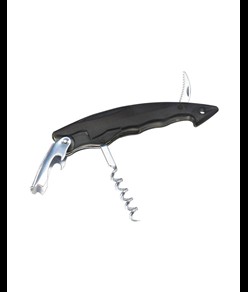 Apribottiglie con cavatappi e taglia-capsula