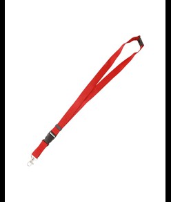 Nastro da collo con sgancio di sicurezza, sgancio portachiavi e moschettone