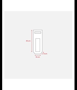 Borsa portabottiglia, con finestra in plastica