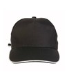 Cappellino in cotone, 5 pannelli con profilo in contrasto Cappellino in cotone, 5 pannelli con profilo in contrasto