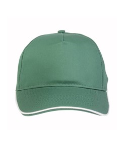 Cappellino in cotone, 5 pannelli con profilo in contrasto Cappellino in cotone, 5 pannelli con profilo in contrasto